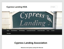 Tablet Screenshot of cypresslanding-fla.com
